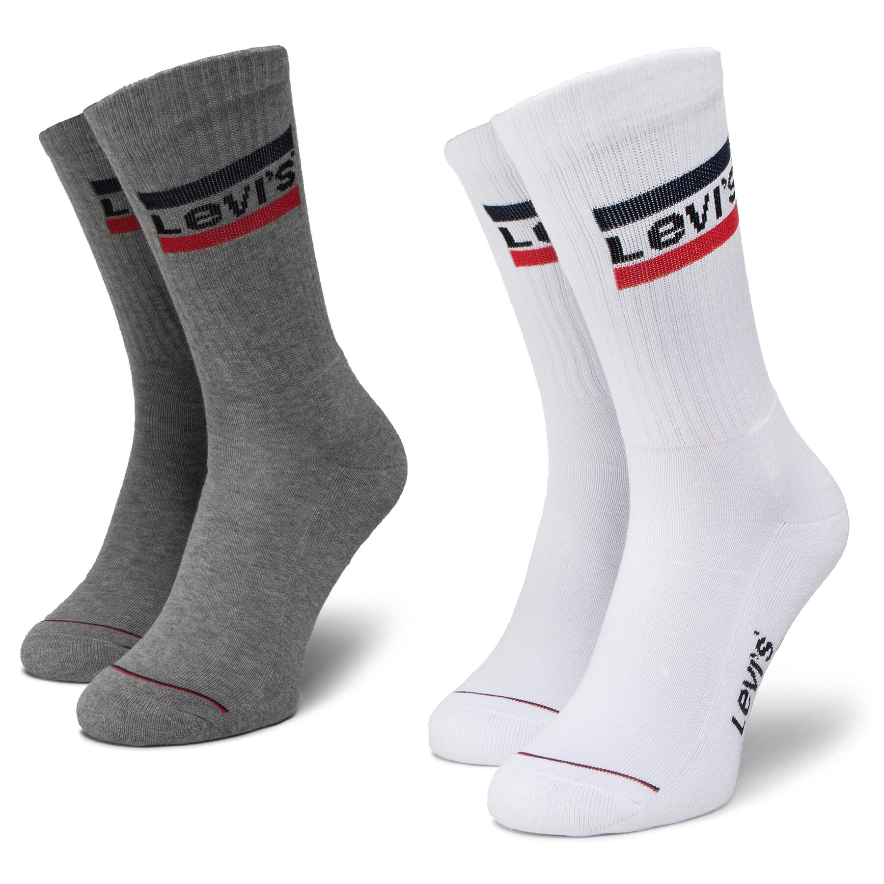 2er-Set hohe Unisex-Socken Levi's® 37157-0151 Grau von Levi's®