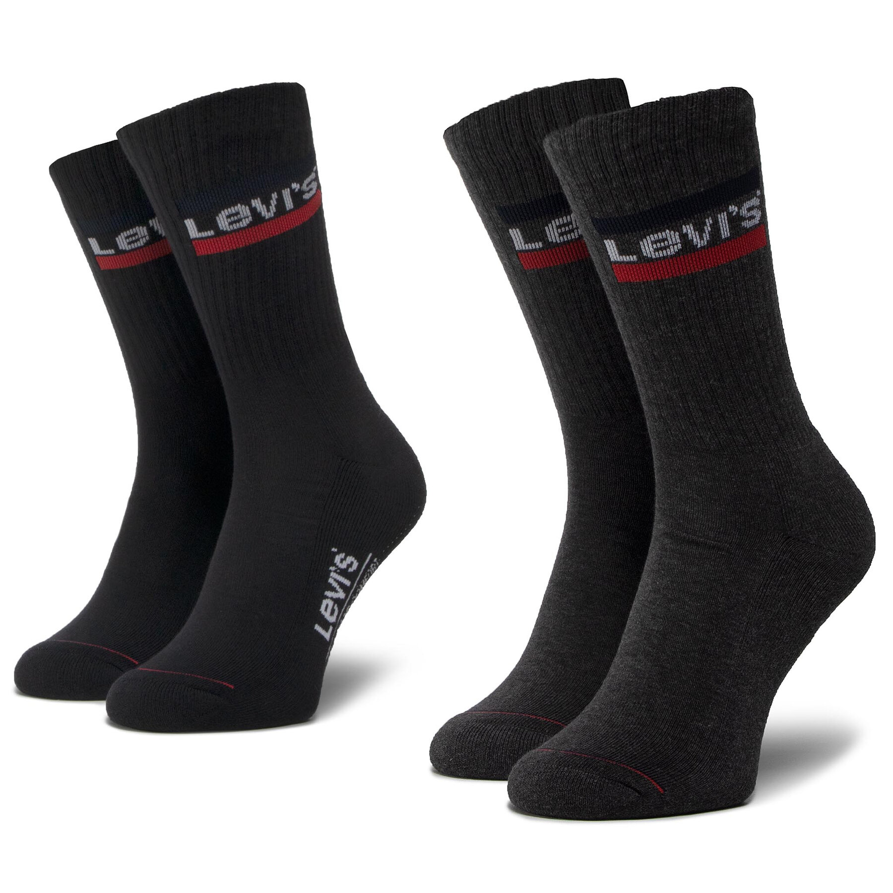 2er-Set hohe Unisex-Socken Levi's® 37157-0153 Schwarz von Levi's®