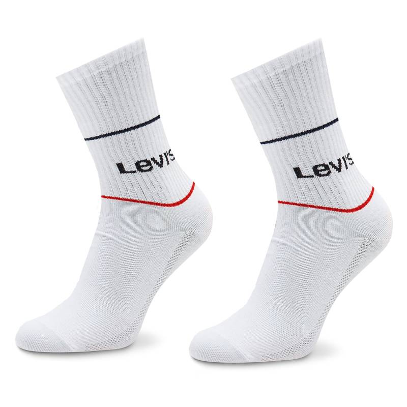 2er-Set hohe Unisex-Socken Levi's® 701210567 Weiß von Levi's®