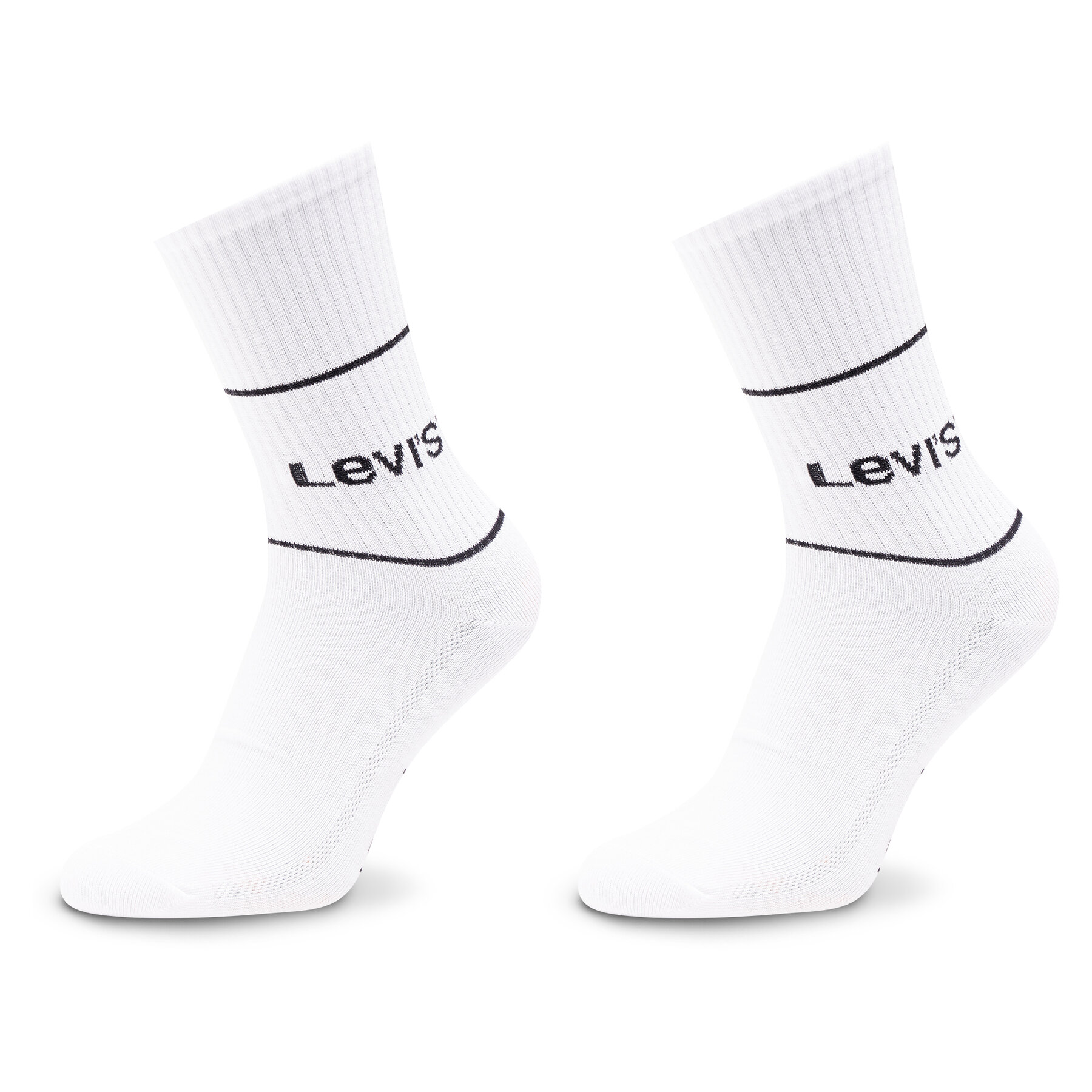 2er-Set hohe Unisex-Socken Levi's® 701210567 Weiß von Levi's®