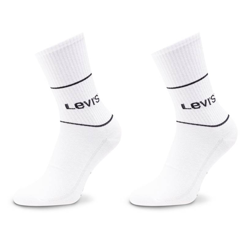 2er-Set hohe Unisex-Socken Levi's® 701210567 Weiß von Levi's®