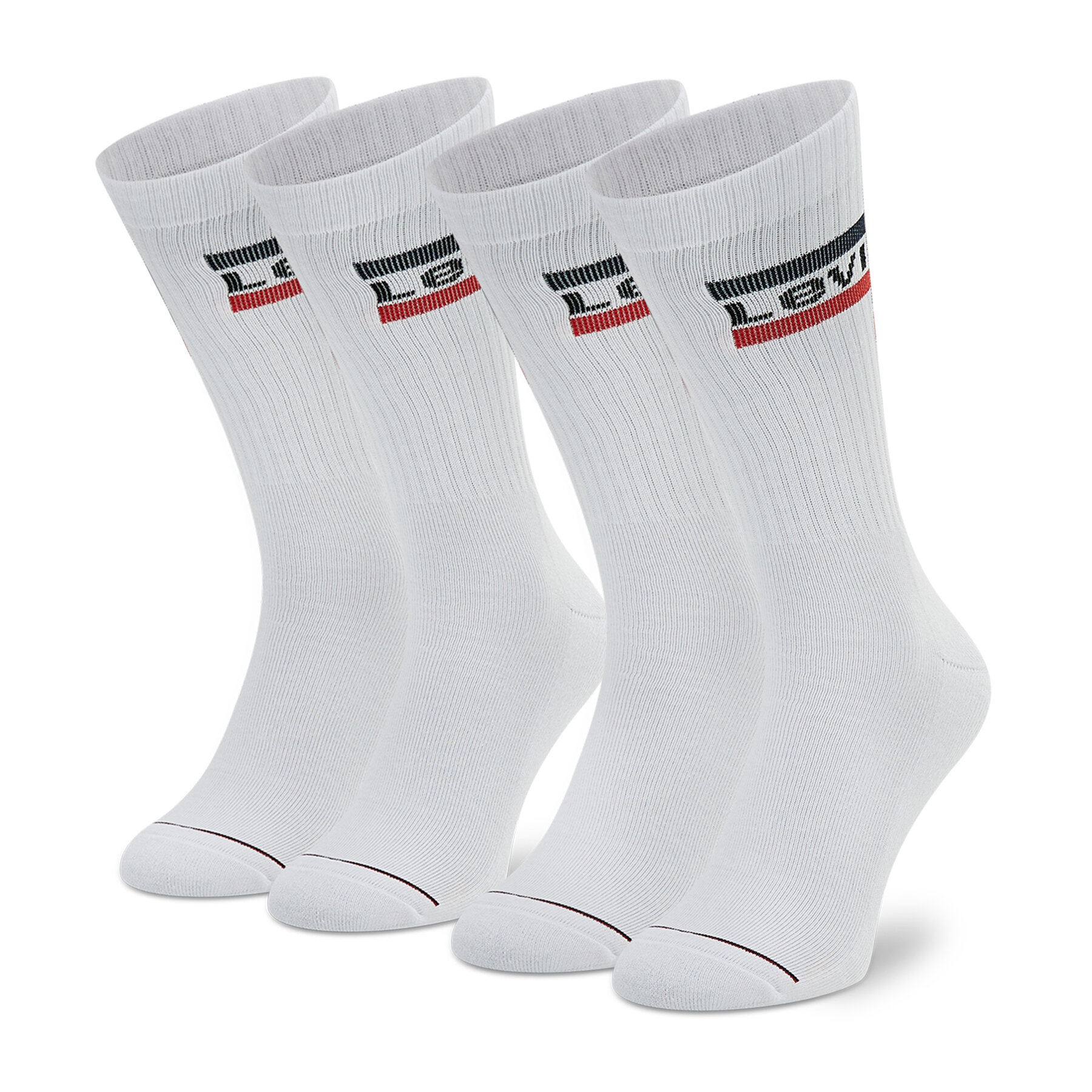 2er-Set hohe Unisex-Socken Levi's® 902012001 Weiß von Levi's®