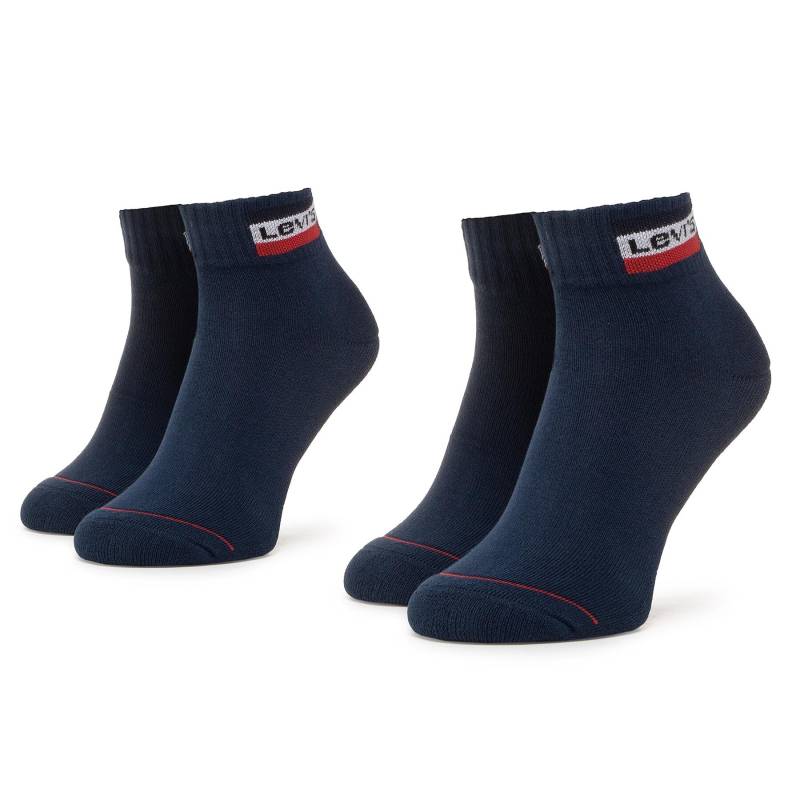 2er-Set niedrige Unisex-Socken Levi's® 37157-0147 Dunkelblau von Levi's®