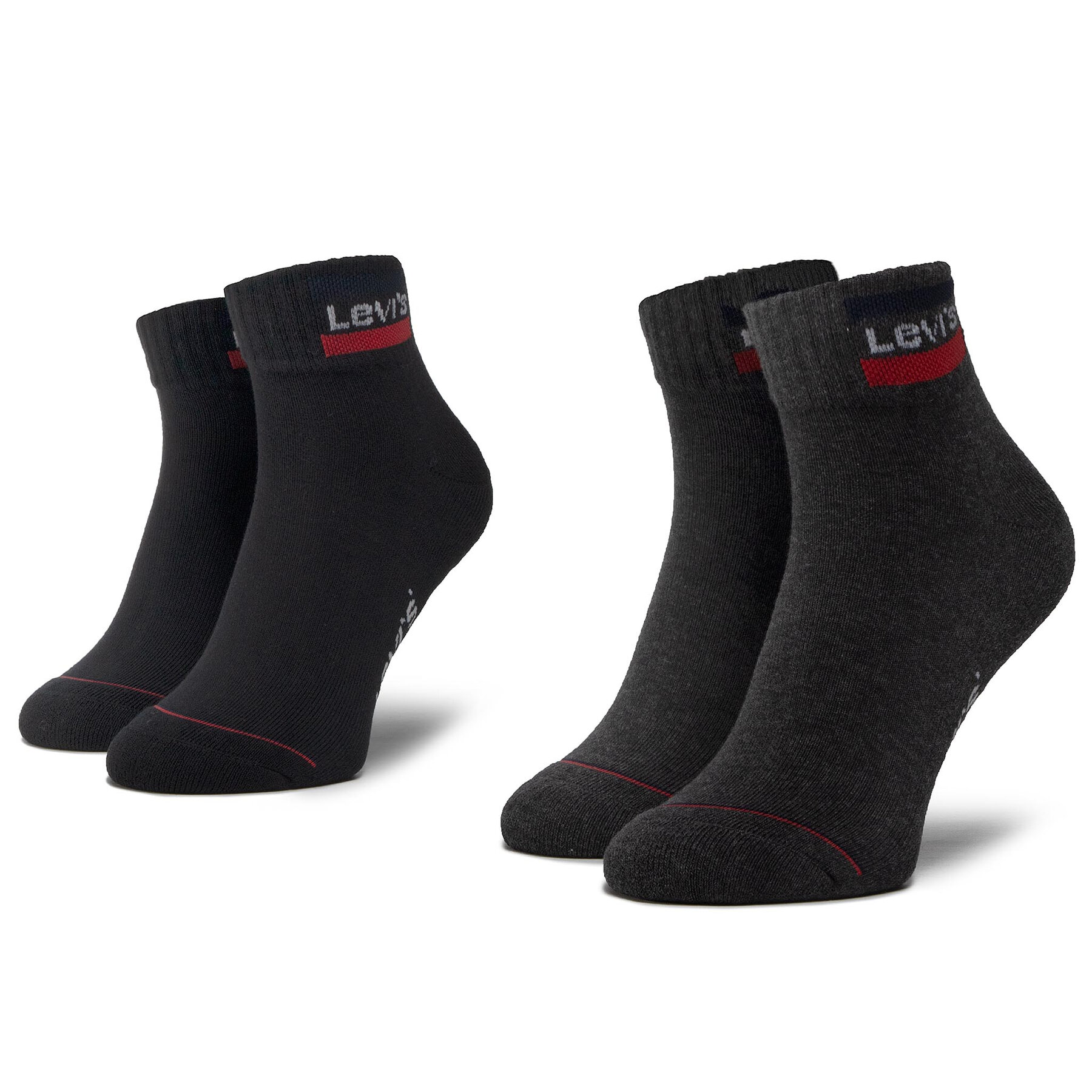 2er-Set niedrige Unisex-Socken Levi's® 37157-0148 Schwarz von Levi's®