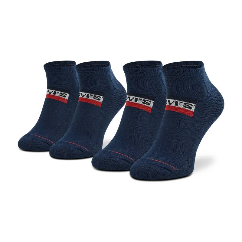 2er-Set niedrige Unisex-Socken Levi's® 701219507 Dunkelblau von Levi's®