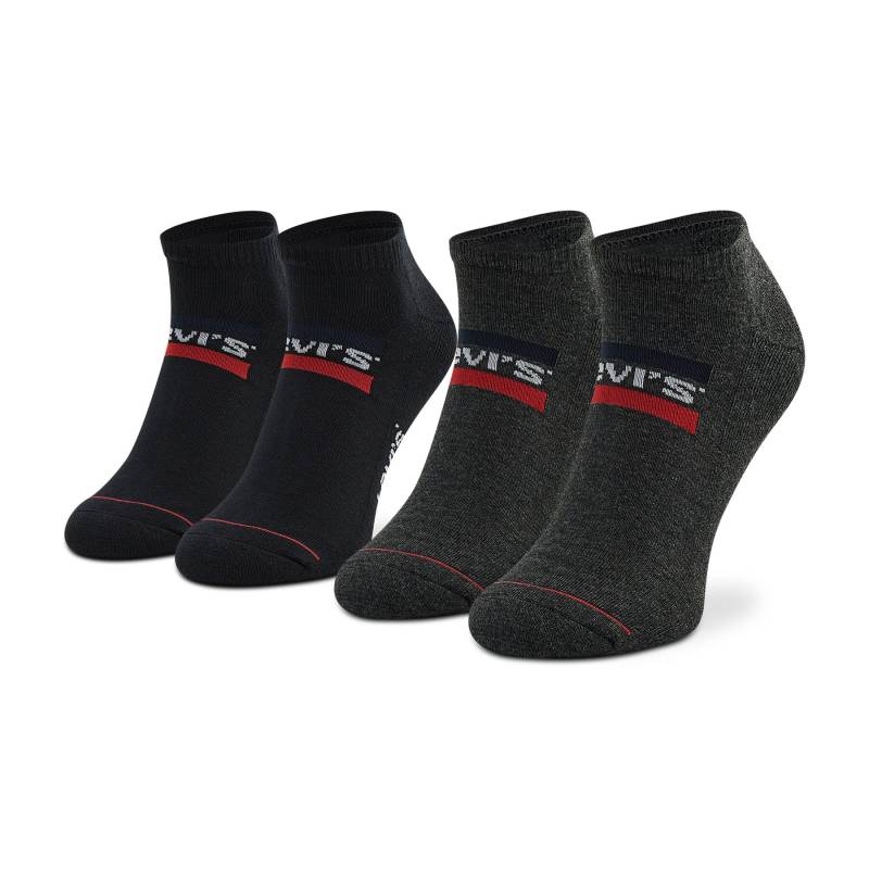 2er-Set niedrige Unisex-Socken Levi's® 701219507 Schwarz von Levi's®