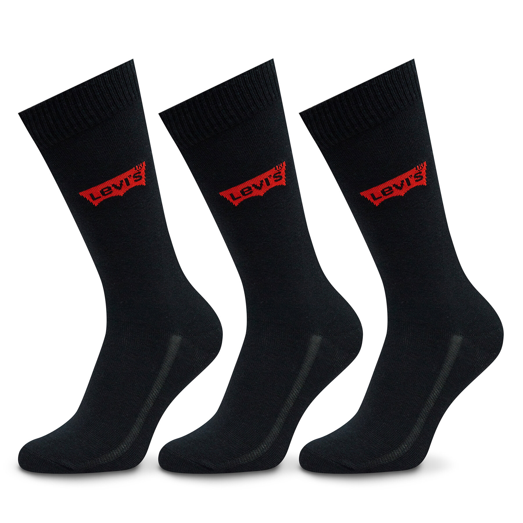 3er-Set hohe Herrensocken Levi's® 701224674 Schwarz von Levi's®