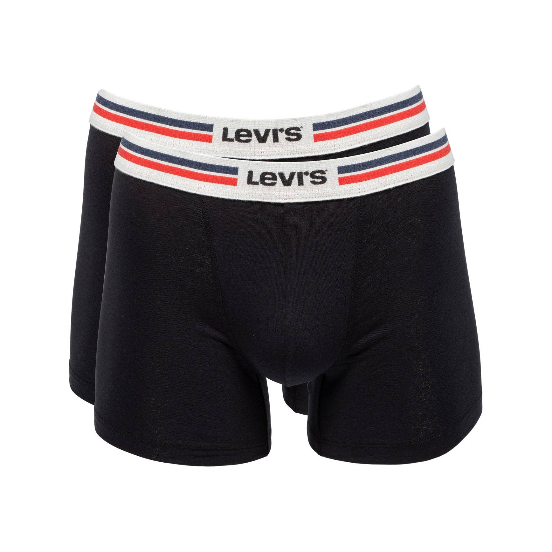 Levi's® - Duopack, Pantys, für Herren, Black, Größe L von Levi's®