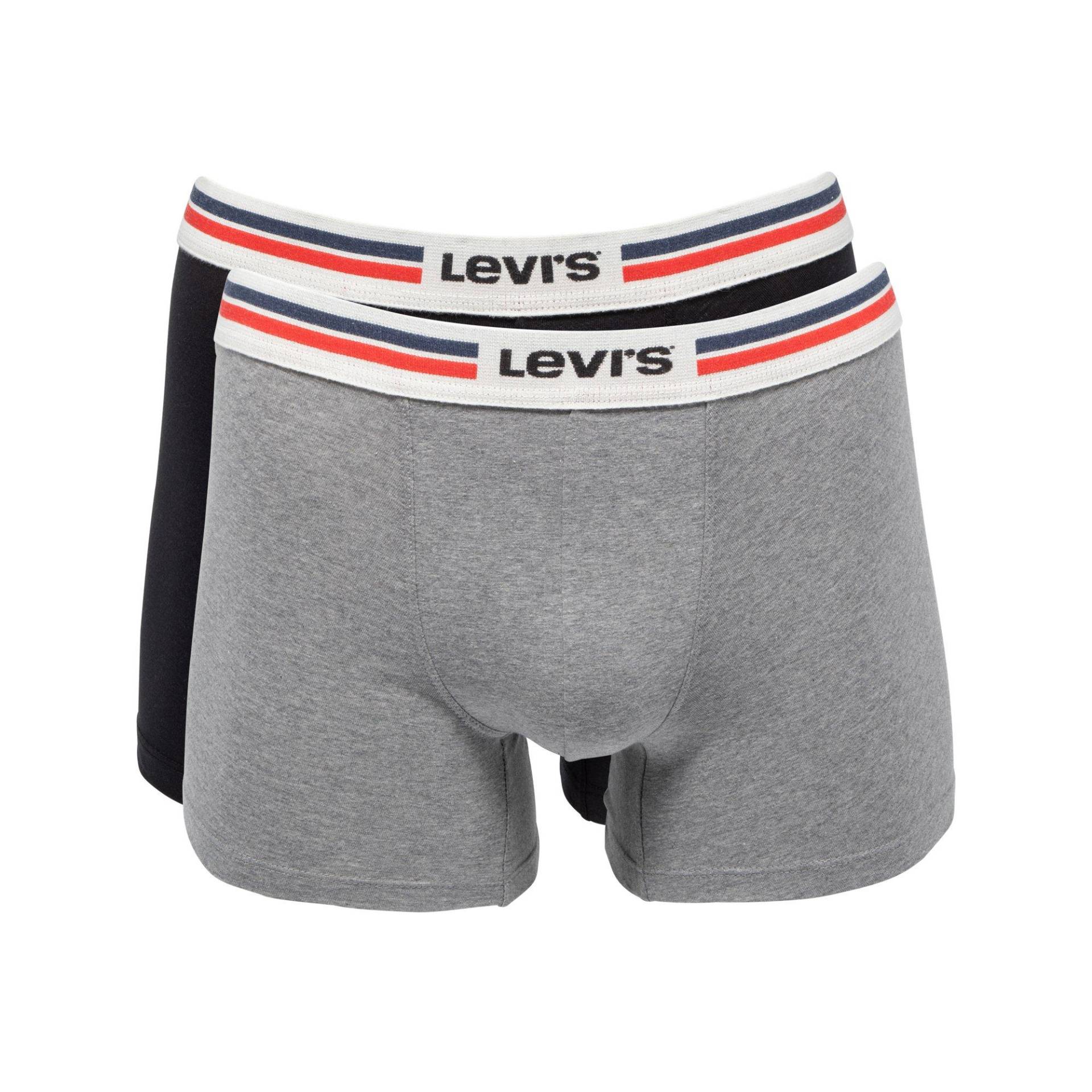 Levi's® - Duopack, Pantys, für Herren, Grau, Größe S von Levi's®