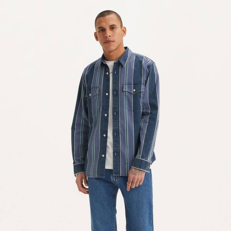 Hemd, Langarm Herren Blau L von Levi's®