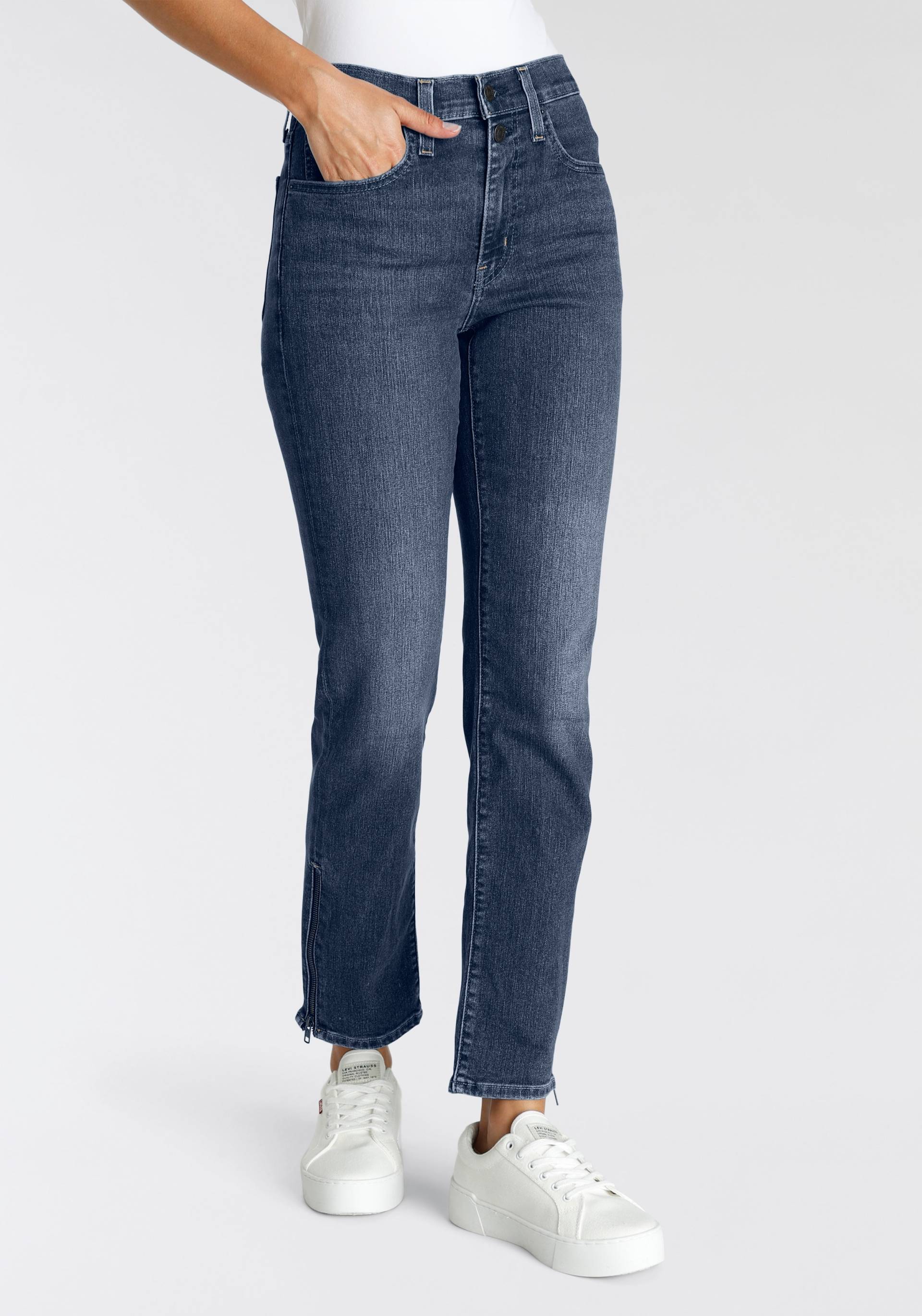 Levi's® 5-Pocket-Jeans »724 BUTTON SHANK«, mit Reisverschlussdetail am Saum von Levi's®