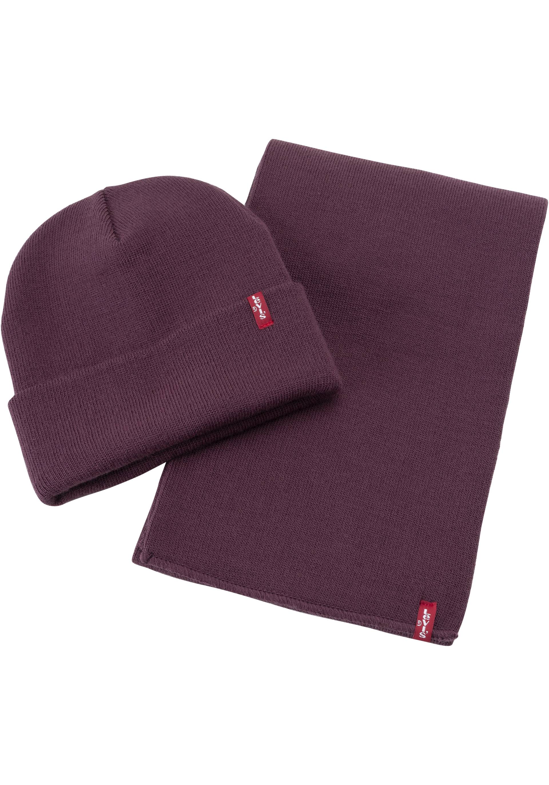 Levi's® Beanie »A HOLIDAY KNIT SET«, (Set), und dazu ein Schal von Levi's®