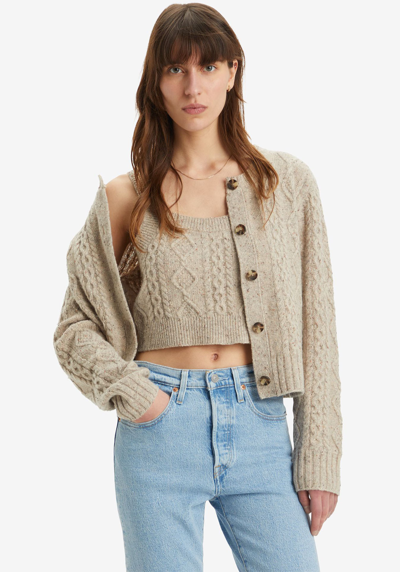 Levi's® Cardigan »PRIMROSE CABLE CARDIGAN«, mit Muster von Levi's®