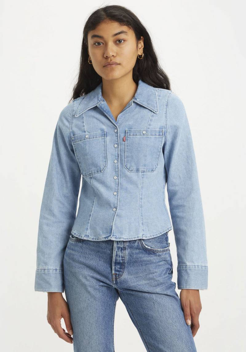 Levi's® Jeansbluse »ELLIS DENIM SHIRT«, mit durchgehender Druckknopfleiste in Perlmuttoptik von Levi's®