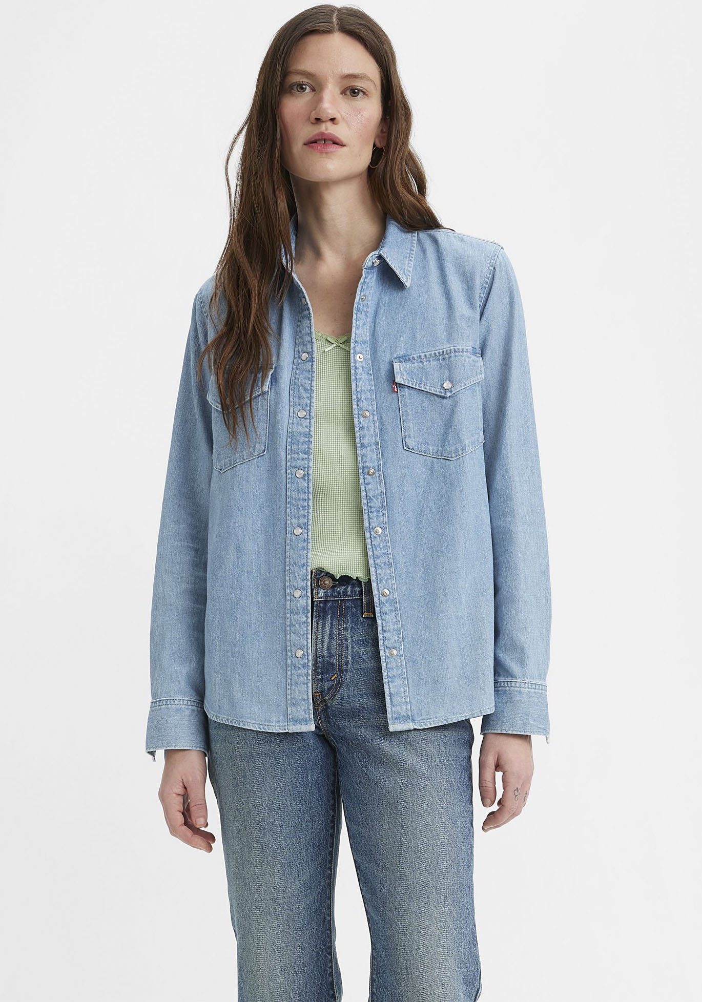 Levi's® Jeansbluse »ESSENTIAL WESTERN«, mit Brusttaschen mit Druckknöpfen von Levi's®