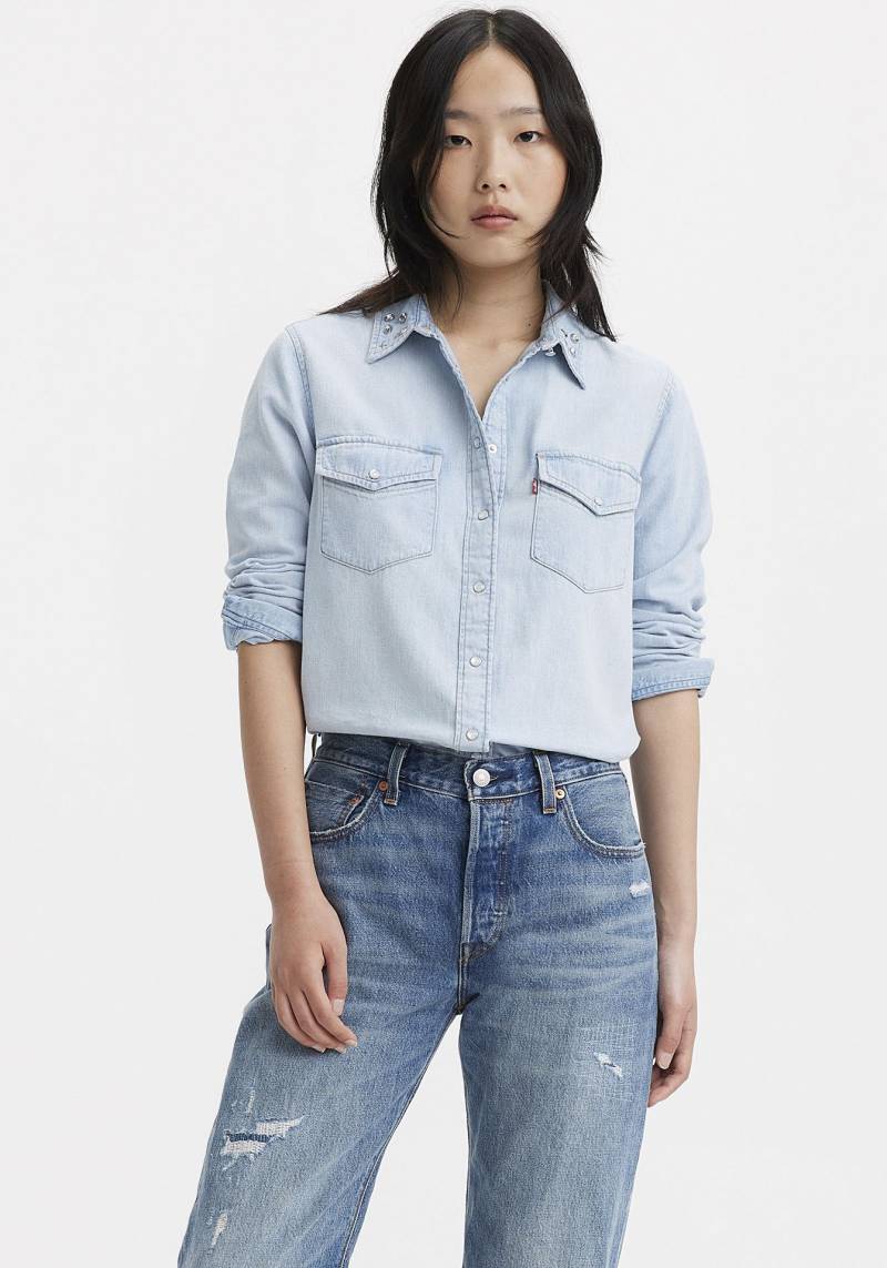 Levi's® Jeansbluse »ICONIC WESTERN«, mit Strass- und Glitzerapplikationen auf dem Kragen von Levi's®