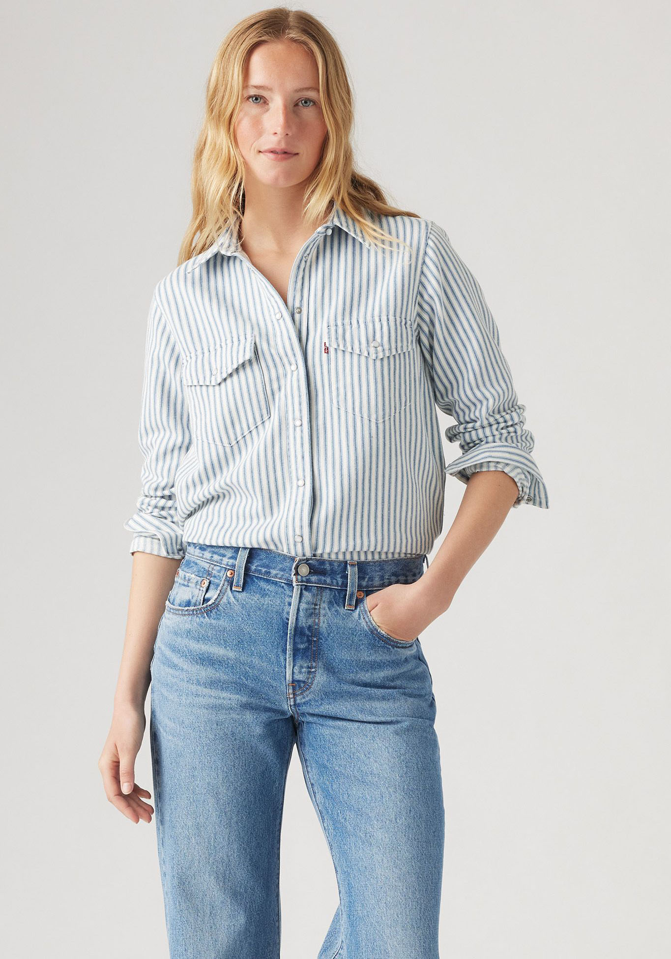 Levi's® Jeansbluse »ICONIC WESTERN«, mit Streifenmuster von Levi's®