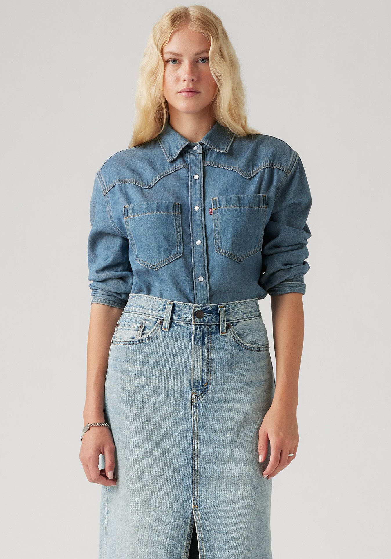 Levi's® Jeansbluse »TEODORA WESTERN SHIRT«, mit Druckknöpfen von Levi's®