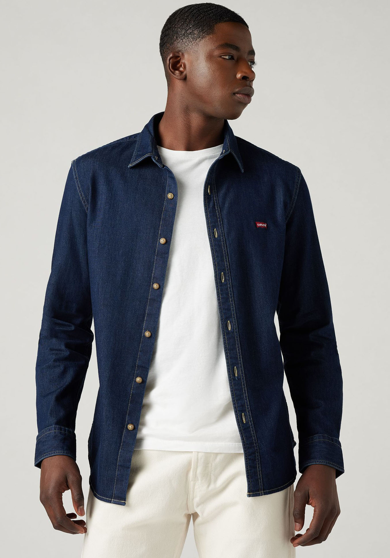 Levi's® Jeanshemd »LS BATTERY HM SHIRT SLIM«, aus pflegeleichtem Baumwollmix von Levi's®