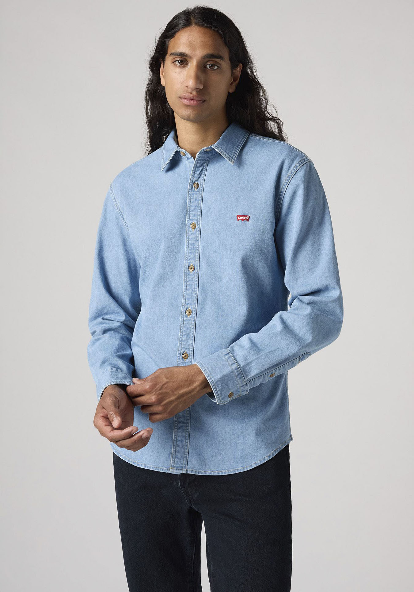 Levi's® Jeanshemd »LS BATTERY HM SHIRT SLIM«, aus pflegeleichtem Baumwollmix von Levi's®