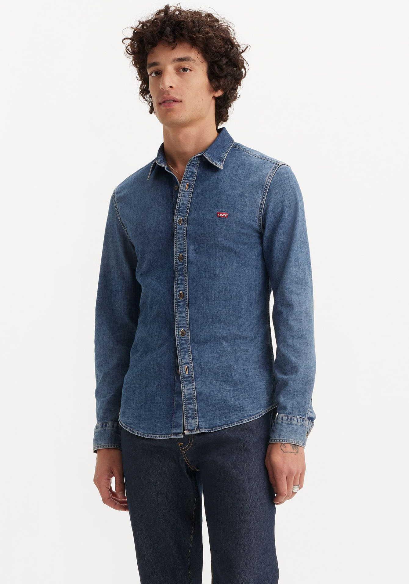 Levi's® Jeanshemd »LS BATTERY HM SHIRT SLIM«, aus pflegeleichtem Baumwollmix von Levi's®