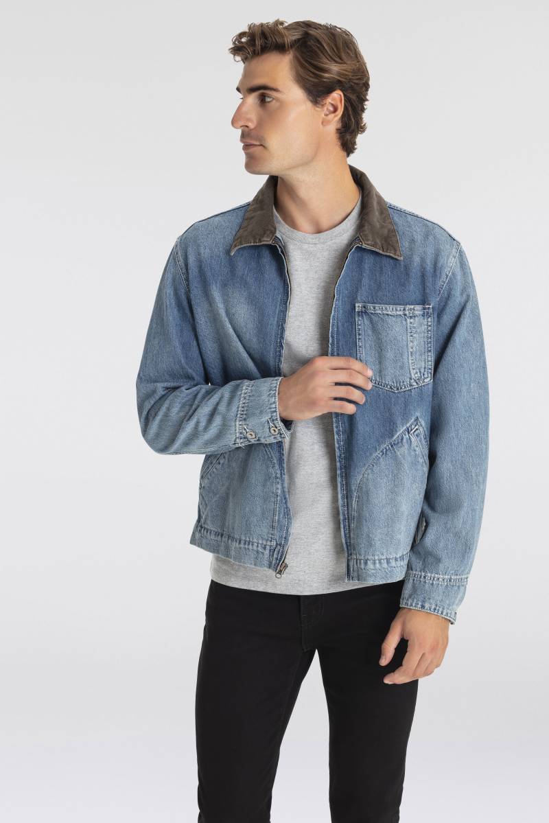 Levi's® Jeansjacke »FULL ZIP MECHANICS TRKR«, mit Zipper und Kragen mit Cordbesatz von Levi's®