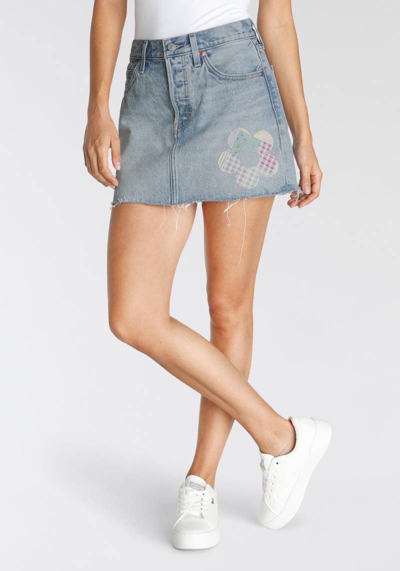 Levi's® Jeansrock »ICON SKIRT«, mit Blumen Badge von Levi's®