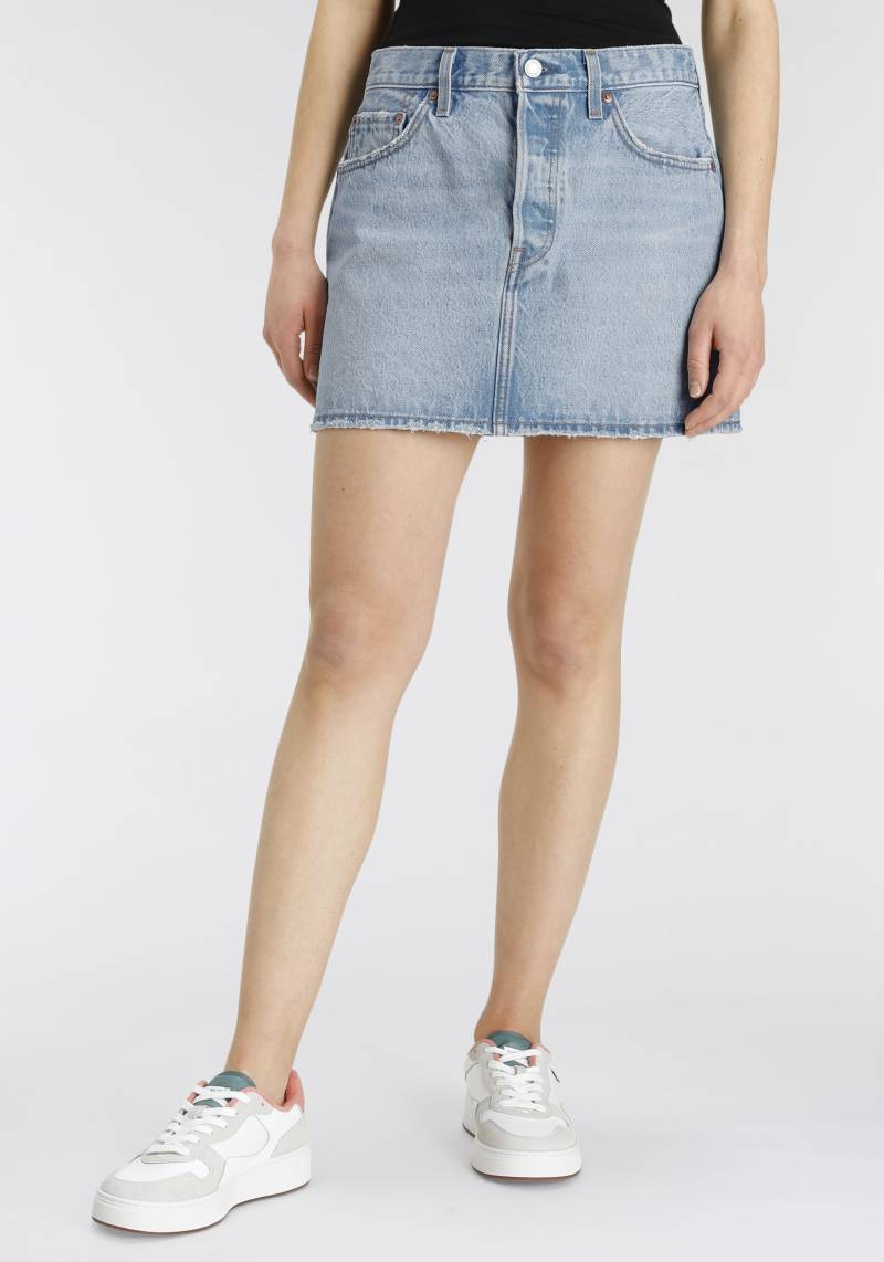 Levi's® Jeansrock »ICON SKIRT«, mit Used-Effekten und ausgefransten Kanten von Levi's®