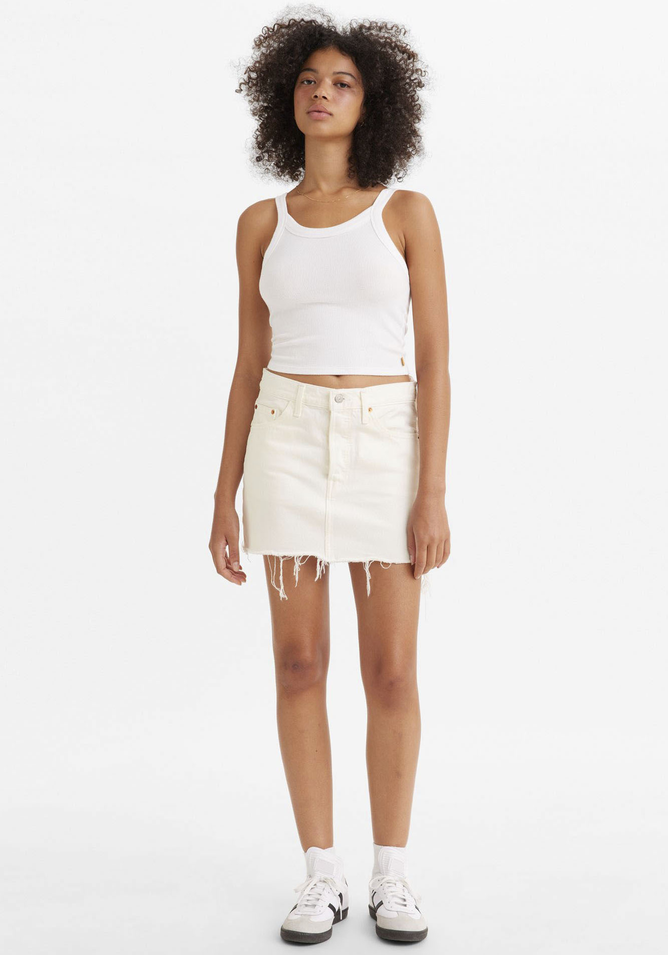 Levi's® Jeansrock »ICON SKIRT«, mit Used-Effekten und ausgefransten Kanten von Levi's®