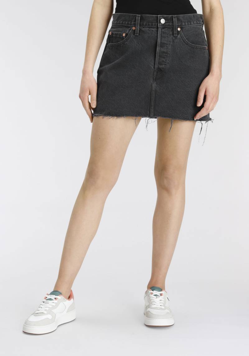 Levi's® Jeansrock »ICON SKIRT«, mit Used-Effekten und ausgefransten Kanten von Levi's®