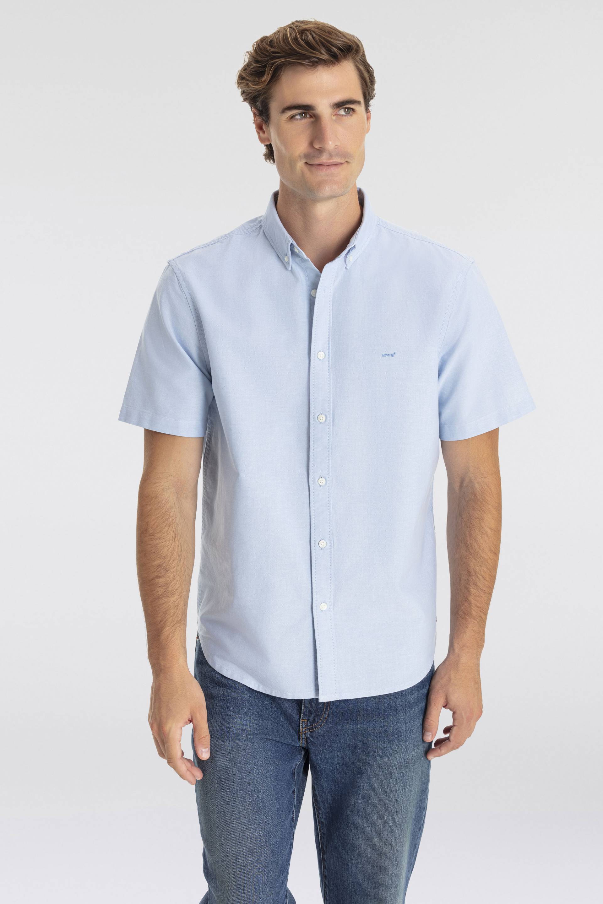 Levi's® Kurzarmhemd »SS AUTHENTIC BUTTON DOWN«, mit kleiner Logostickerei auf der Brust von Levi's®