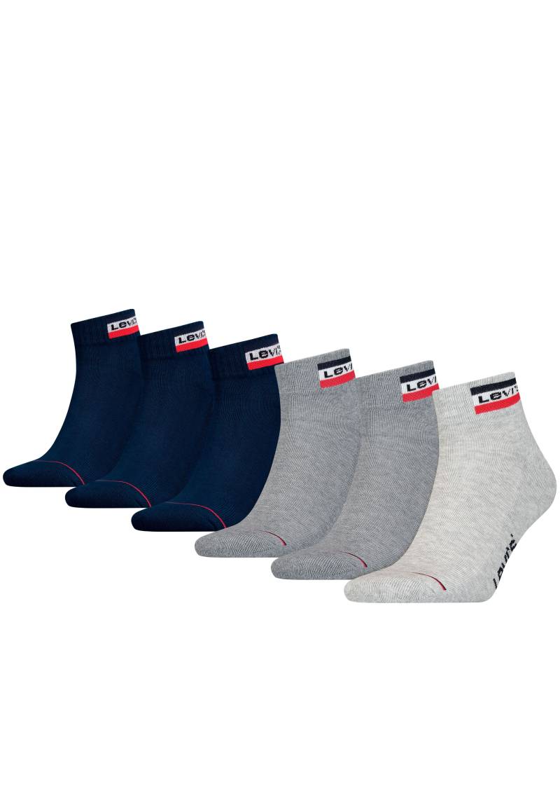 Levi's® Kurzsocken, (Packung, 6er-Pack), mit breitem Logobund von Levi's®