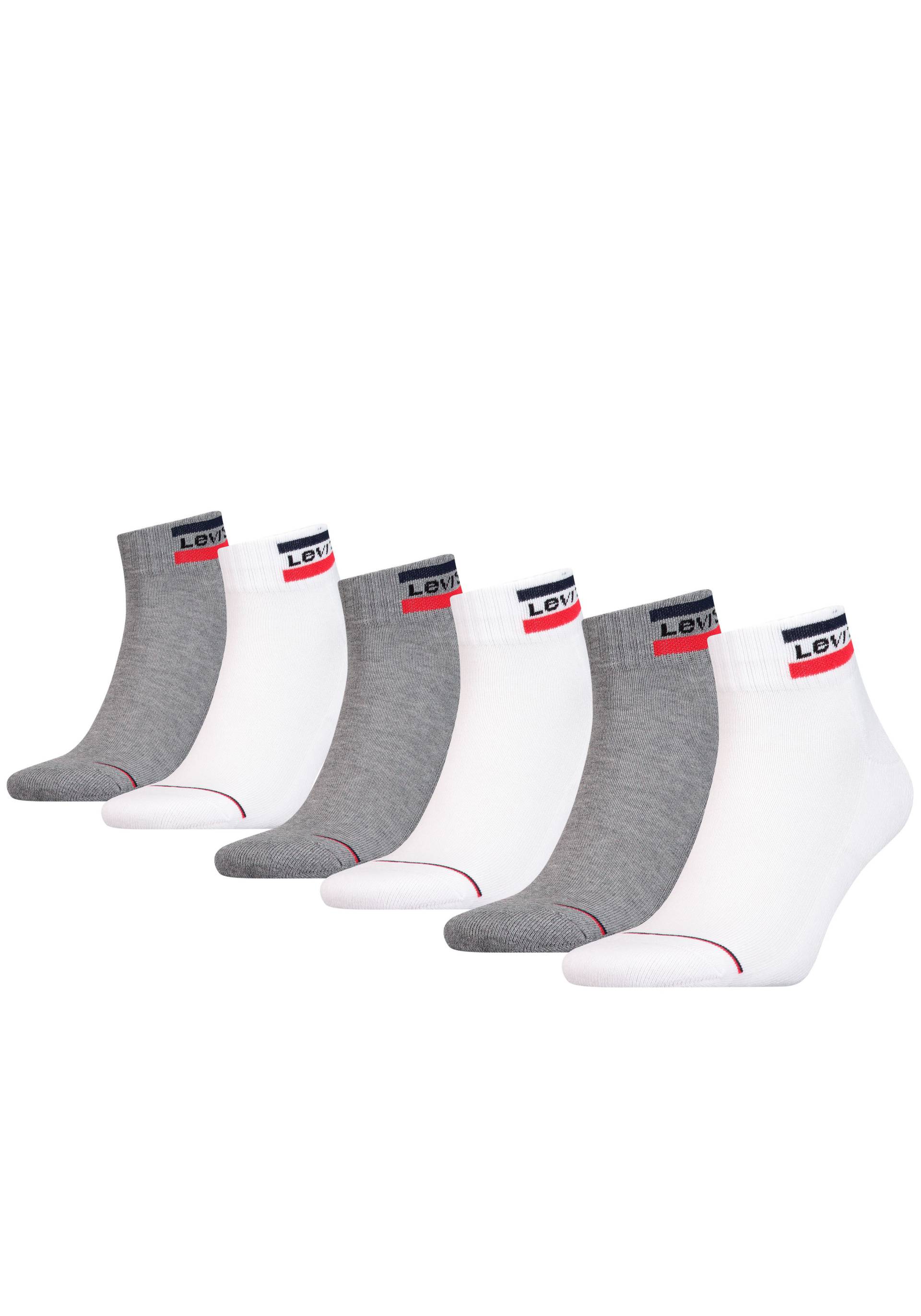 Levi's® Kurzsocken, (Packung, 6er-Pack), mit breitem Logobund von Levi's®