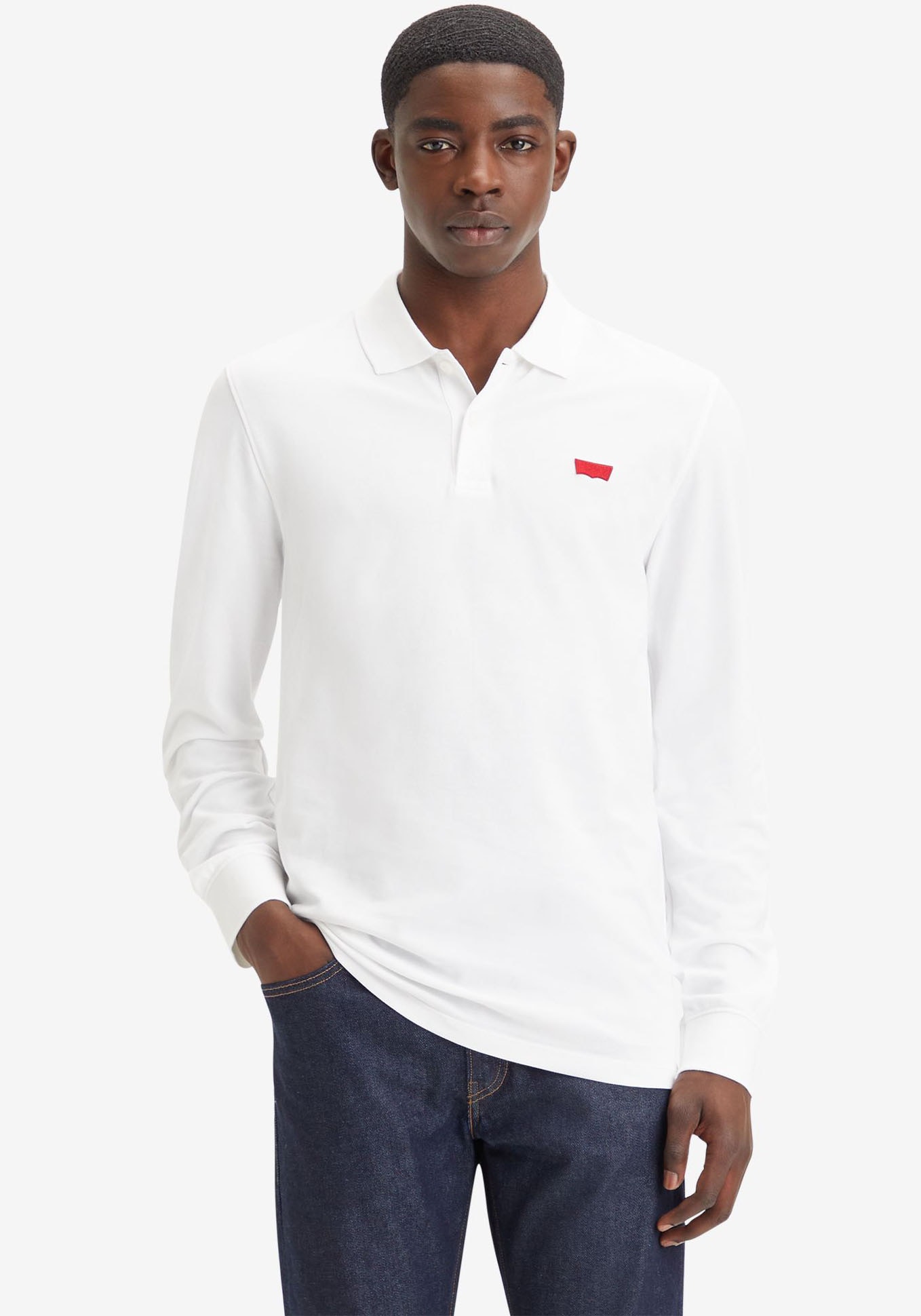 Levi's® Langarm-Poloshirt, mit Logo Stickerei von Levi's®