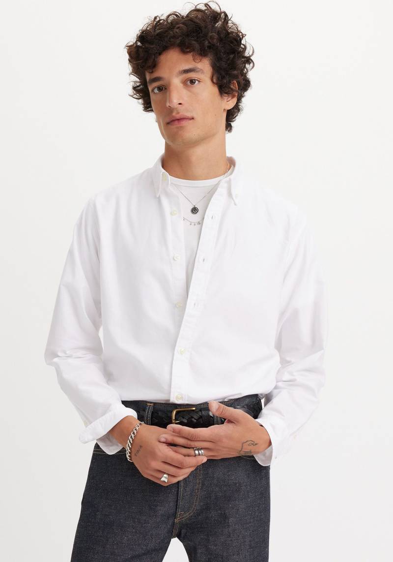 Levi's® Langarmhemd »AUTHENTIC BUTTON DOWN«, mit Ton-in-Ton Logostickerei auf der Brust von Levi's®