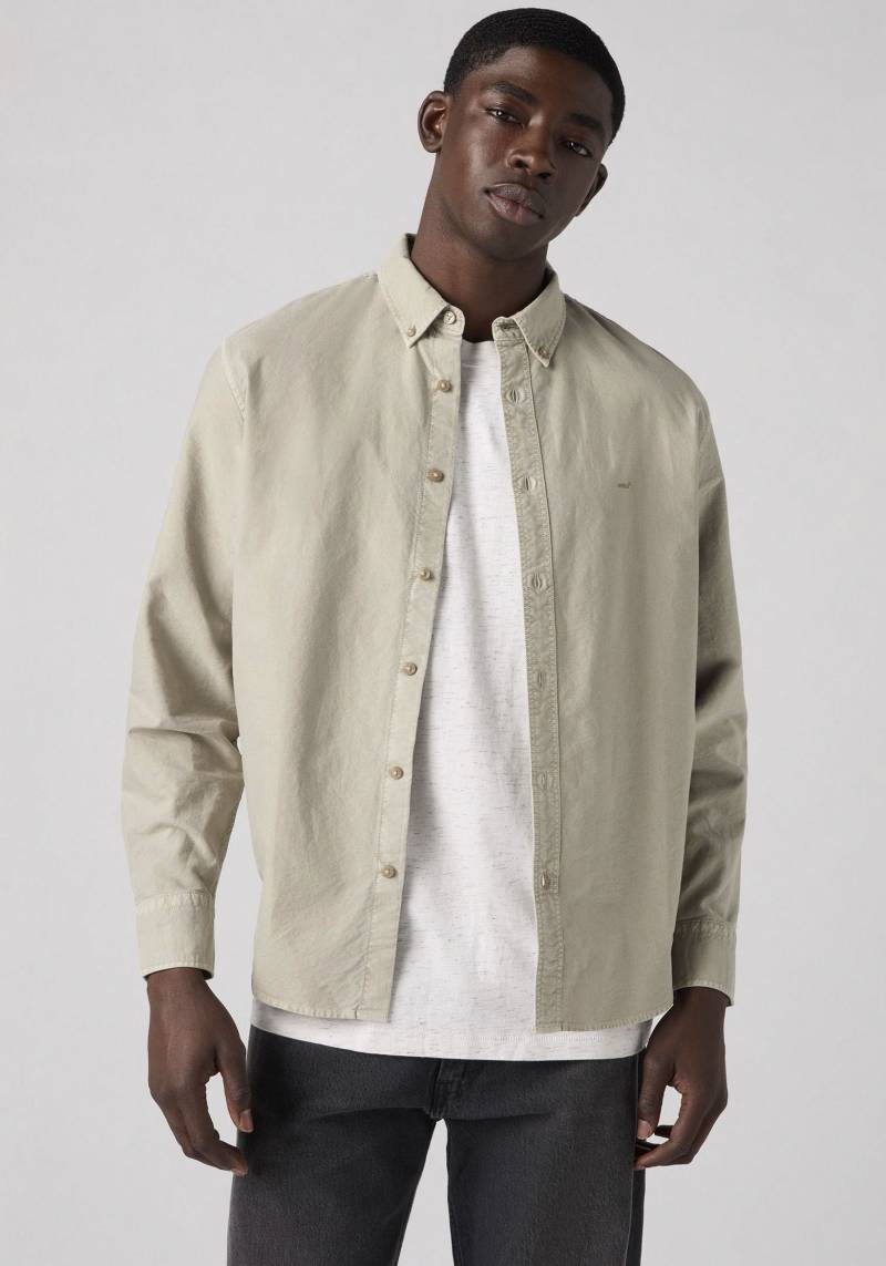 Levi's® Langarmhemd »AUTHENTIC BUTTON DOWN«, mit Ton-in-Ton Logostickerei auf der Brust von Levi's®