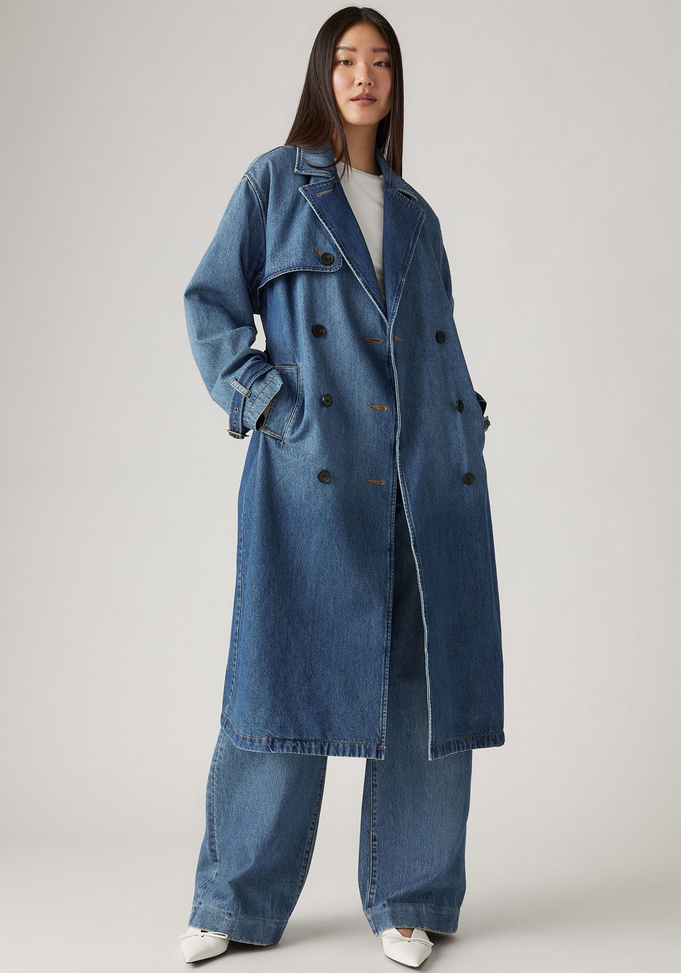 Levi's® Langmantel »SPADE TRENCH«, mit Gürtelschlaufen von Levi's®