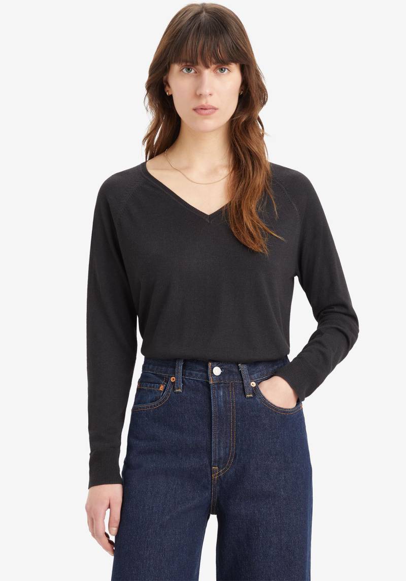 Levi's® Longpullover »PETAL VNECK SWEATER«, mit Rippbündchen von Levi's®