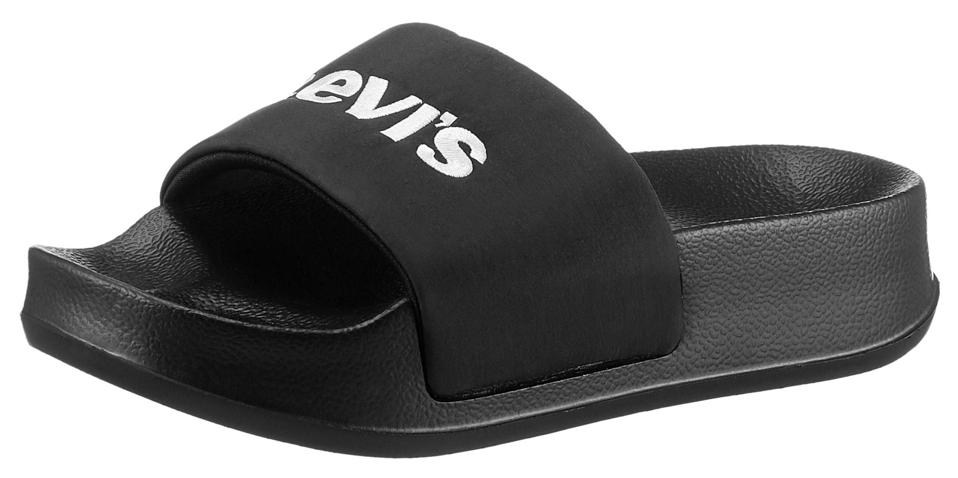 Levi's® Pantolette »JUNE S BOLD PADDED«, Plateau, Sommerschuh, Schlappen mit Logoschriftzug von Levi's®