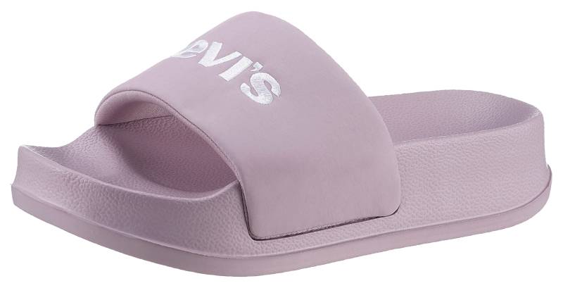 Levi's® Pantolette »JUNE S BOLD PADDED«, Plateau, Sommerschuh, Schlappen mit Logoschriftzug von Levi's®