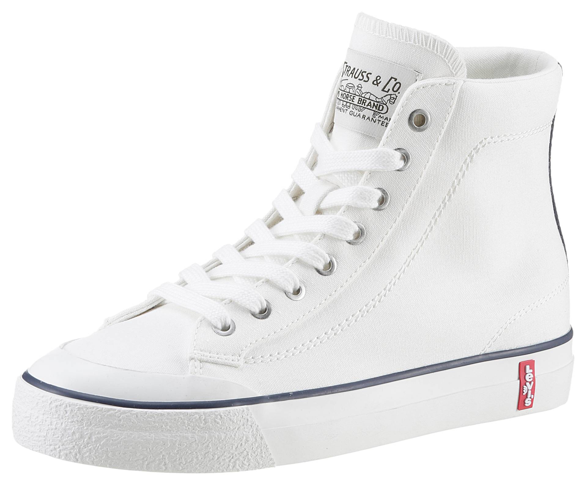 Levi's® Plateausneaker »LS2 S MID«, mit farbiger Sohlen-Umrahmung, Freizeitschuh, Halbschuh, Schnürschuh von Levi's®