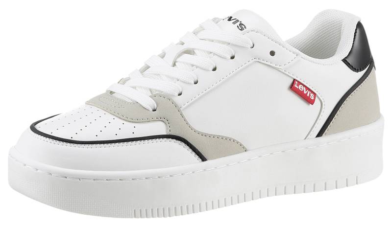 Levi's® Plateausneaker »PAIGE«, mit typisch rotem Label, Freizeitschuh, Halbschuh, Schnürschuh von Levi's®