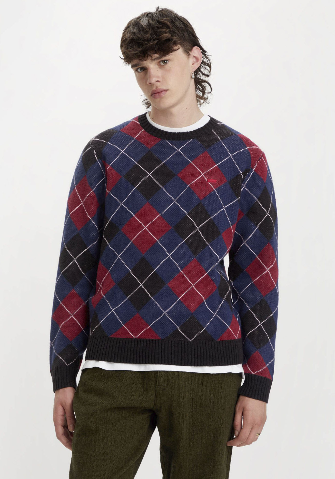 Levi's® Rundhalspullover »ORIGINAL HM SWEATER«, in klassischem Argyle-Muster von Levi's®