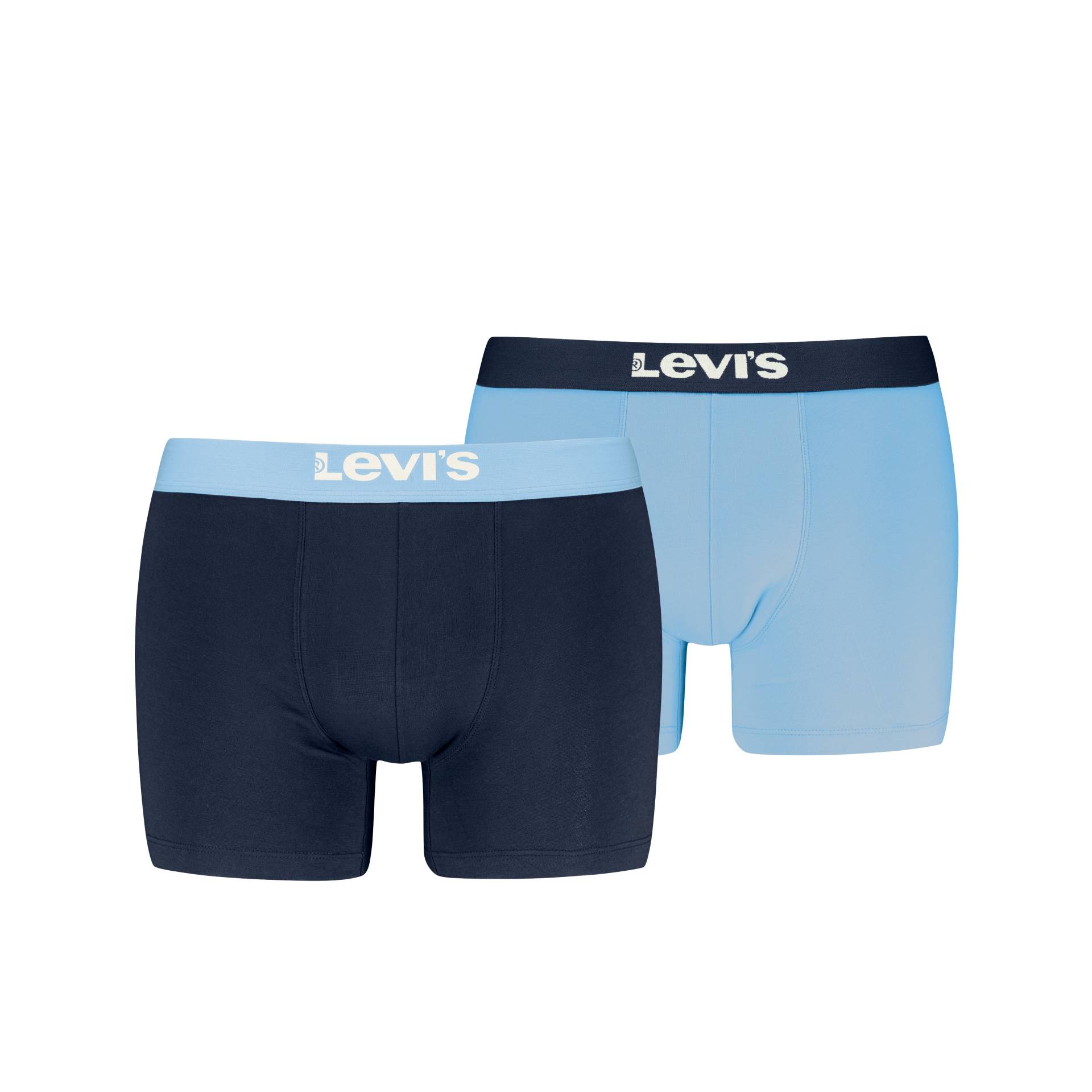 Levi's® Slip »LEVIS MEN SOLID BASIC BOXER BRIEF ORGANIC CO 2P«, (2er-Pack), mit Logobund von Levi's®