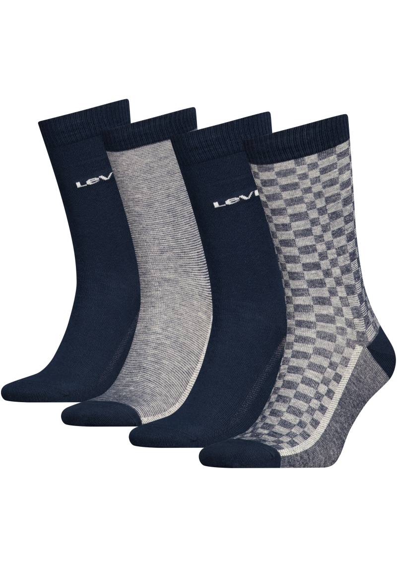 Levi's® Socken, (4er-Pack), mit auffälliger Musterung von Levi's®