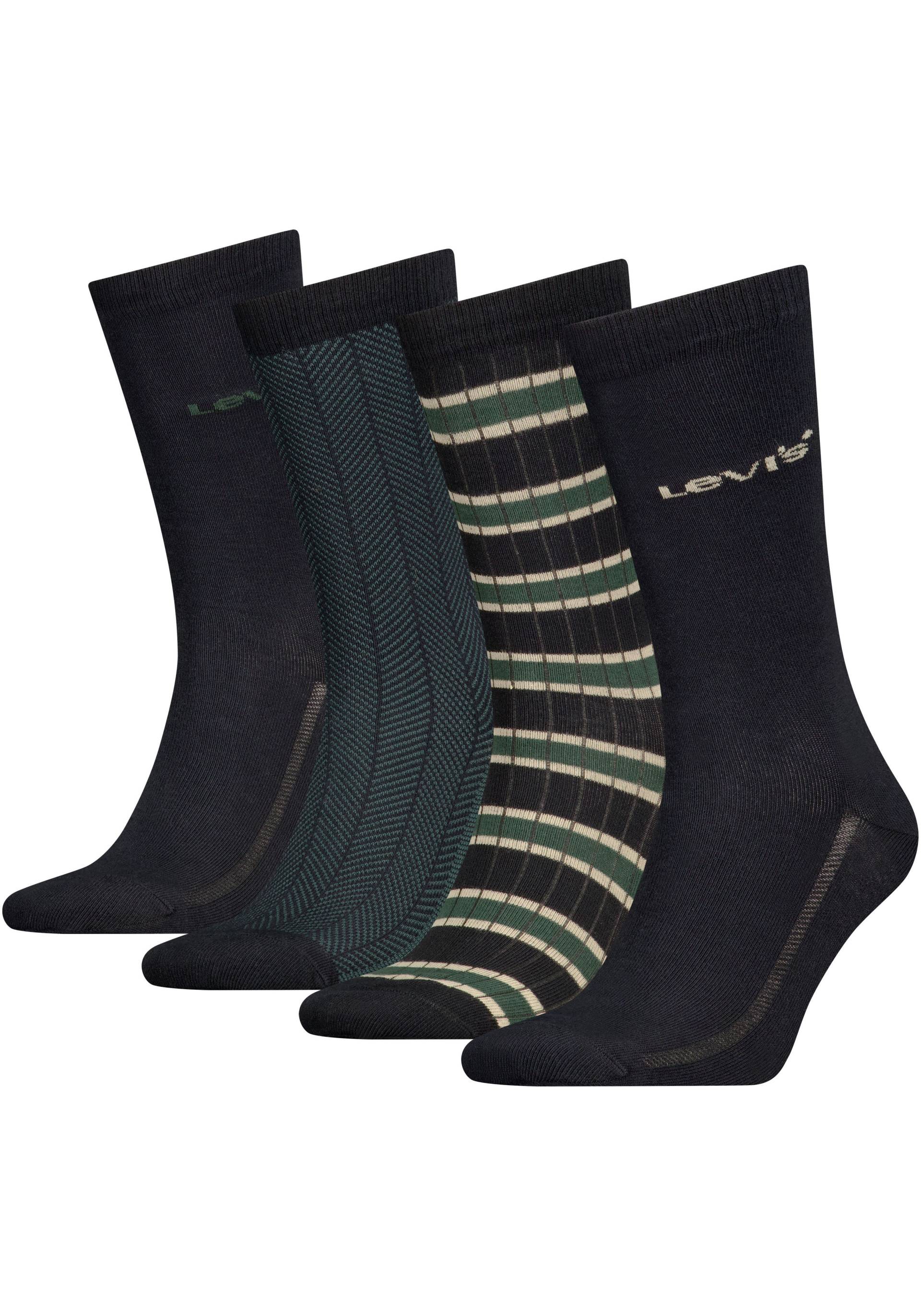 Levi's® Socken, (4er-Pack), mit auffälliger Musterung von Levi's®