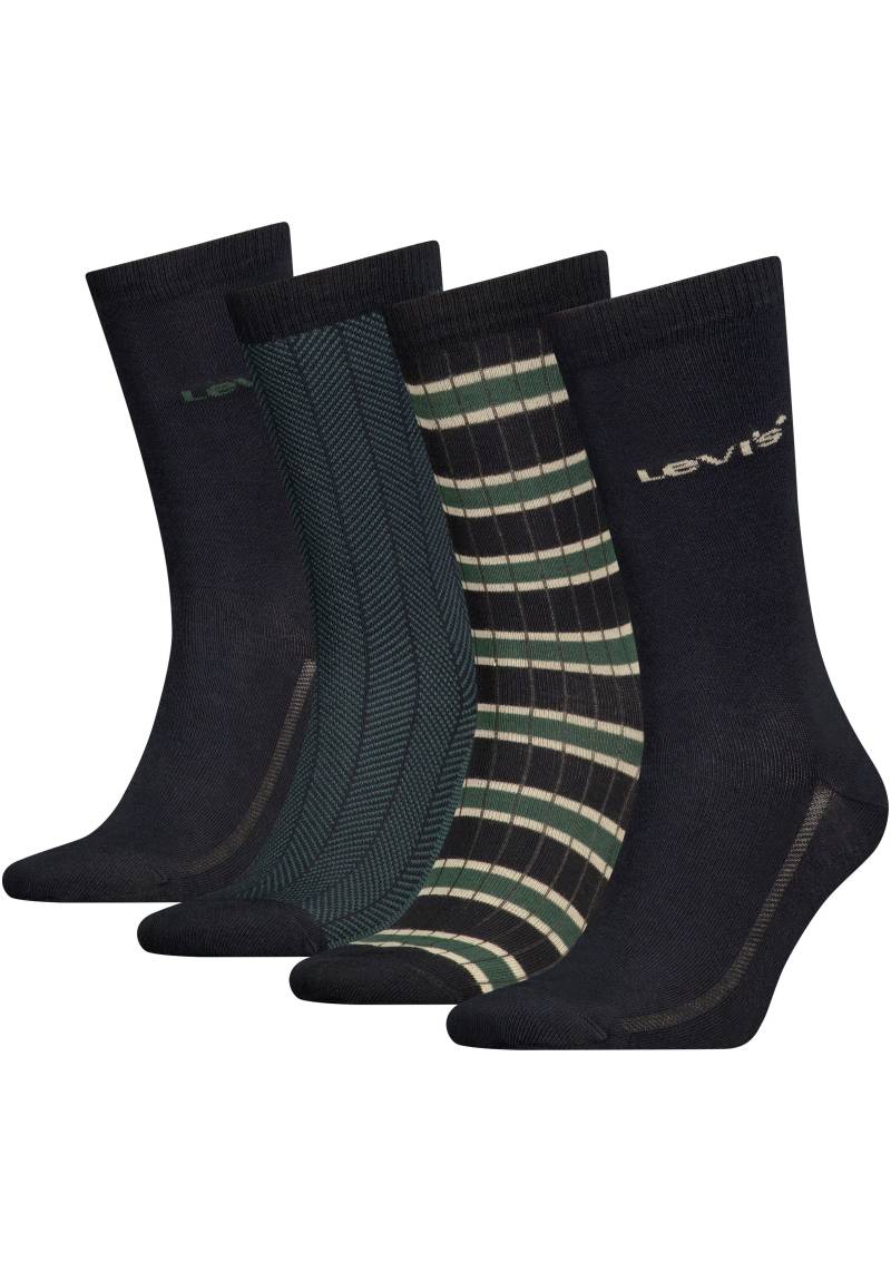 Levi's® Socken, (4 Paar), mit auffälliger Musterung von Levi's®