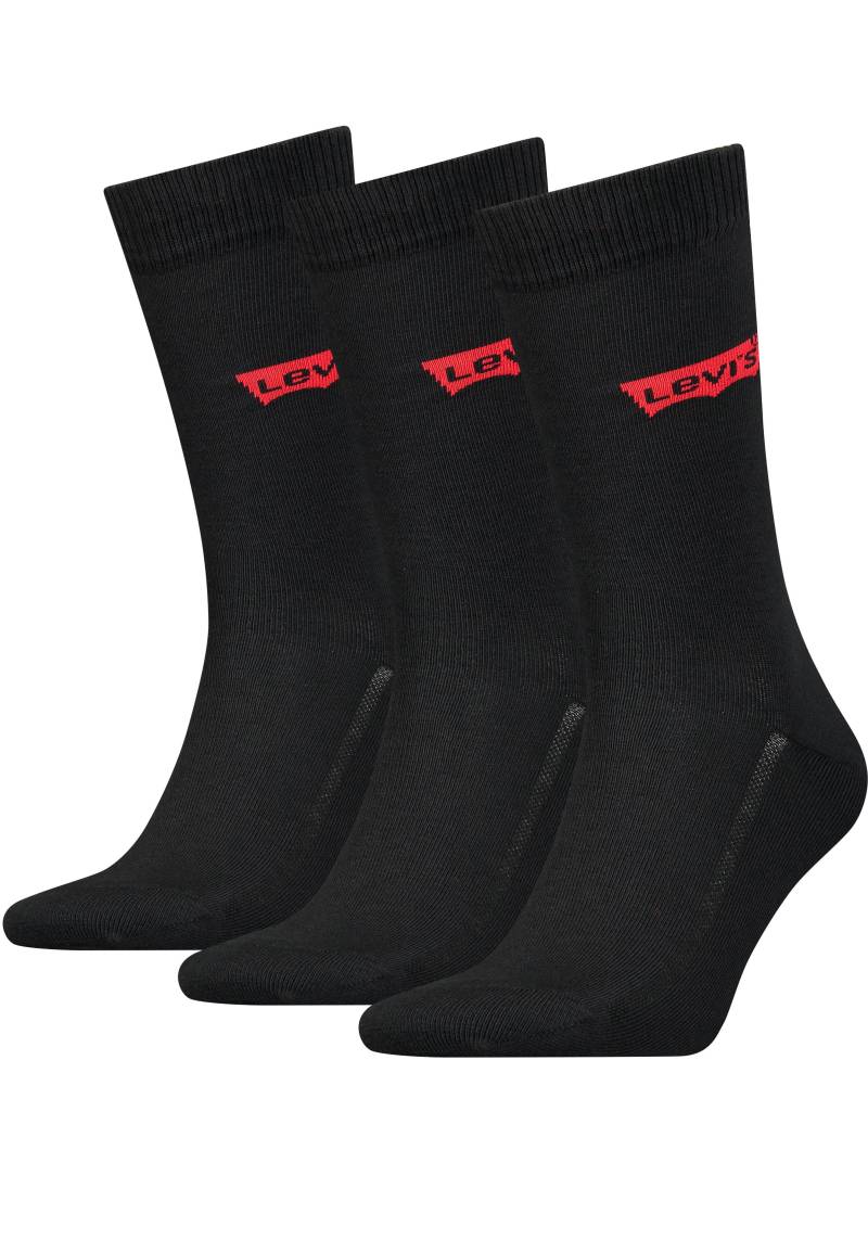 Levi's® Socken, (Packung, 3 Paar), mit breitem Logobund von Levi's®