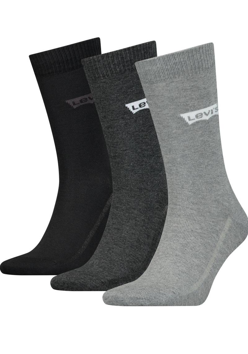 Levi's® Socken, (Packung, 3 Paar), mit breitem Logobund von Levi's®