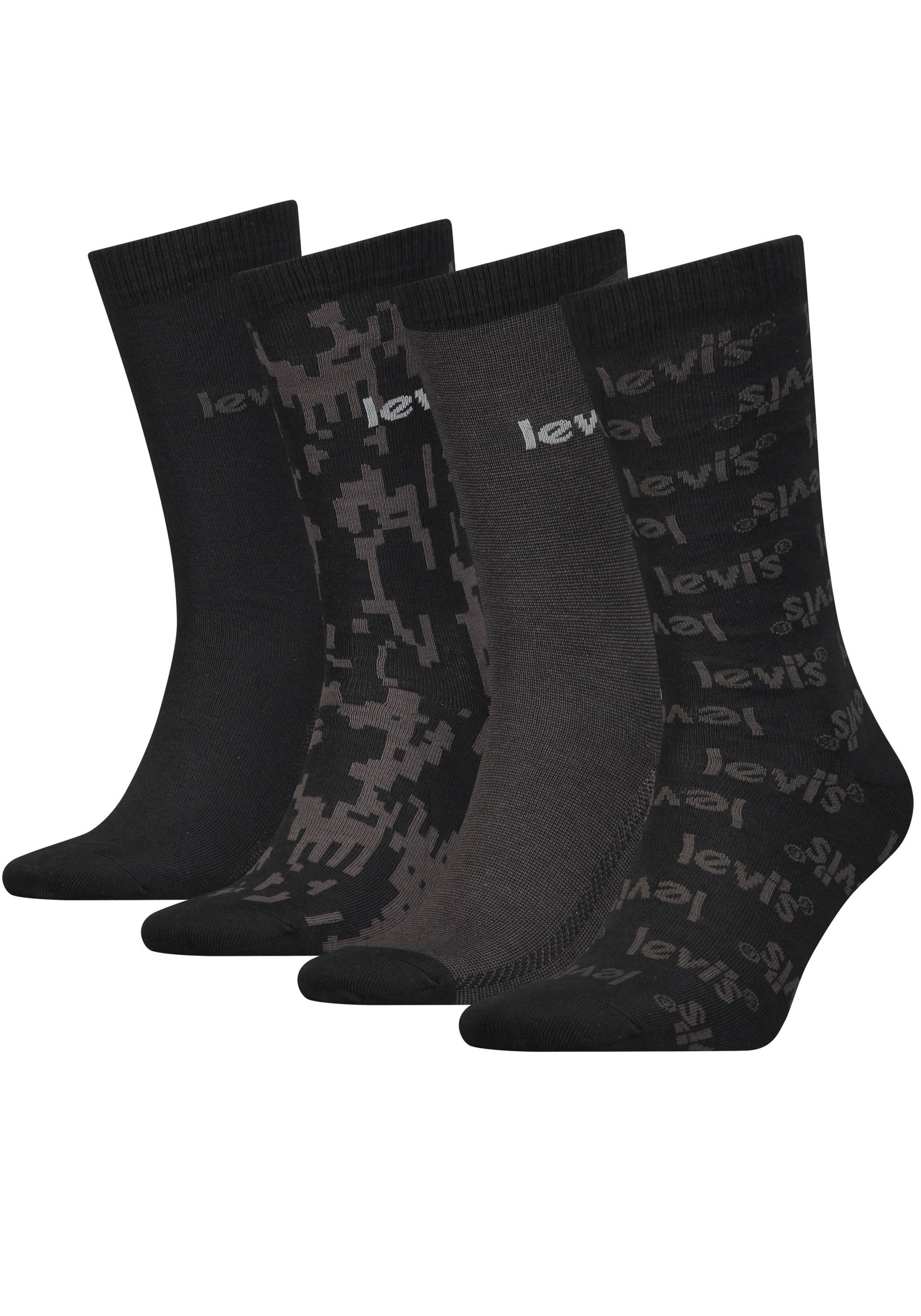 Levi's® Socken, (Packung, 4 Paar), mit breitem Logobund von Levi's®